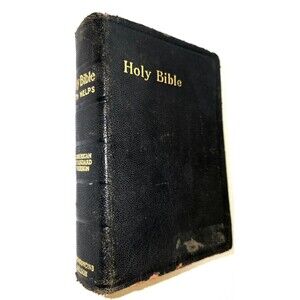 1929 Antique Holy Bible With Helps American Standard Version Pronouncing Nelson